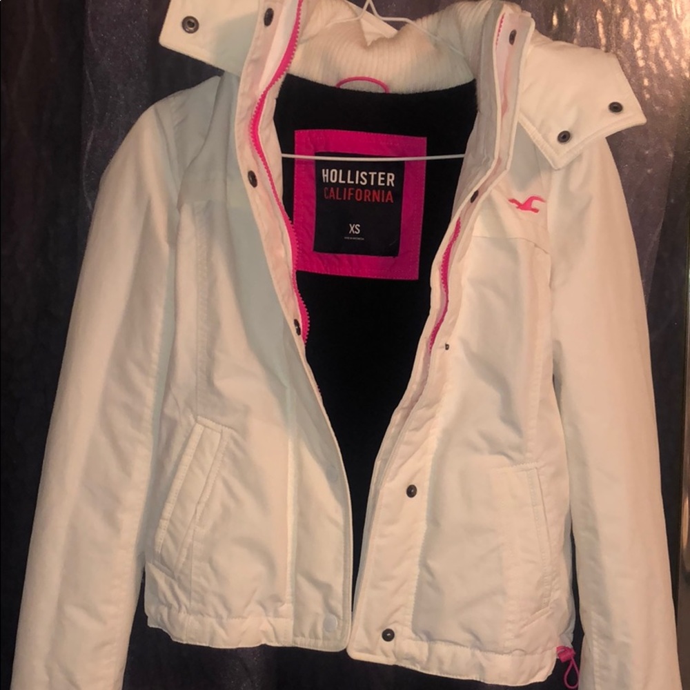 White Hollister Jacket.